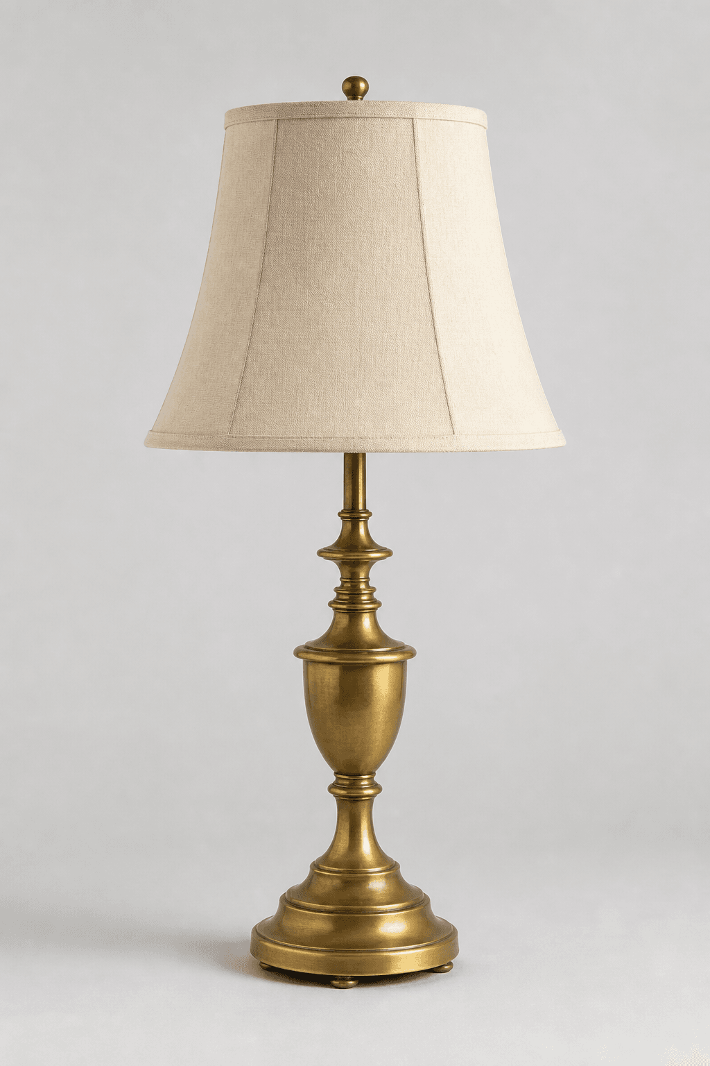 A vintage brass lamp being used to demonstrate WorthPix valuation research